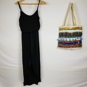 bobbie brooks spaghetti strap maxi dress
